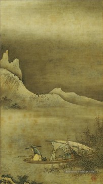 paysage Kano Masanobu japonais Peinture à l'huile